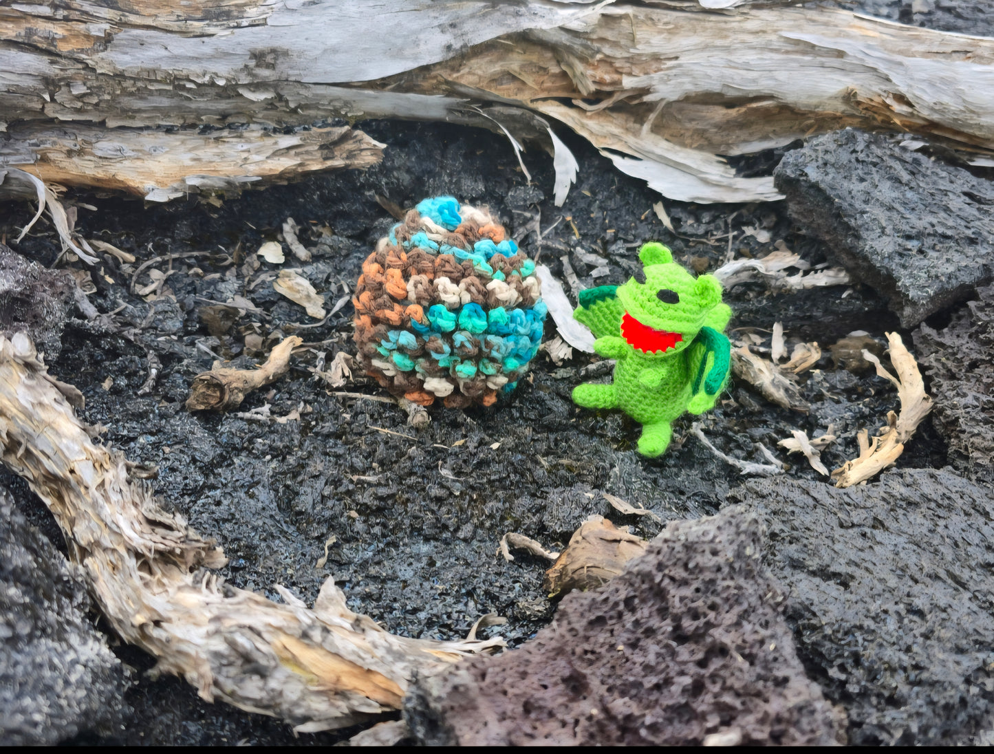 Baby Dragon with Egg